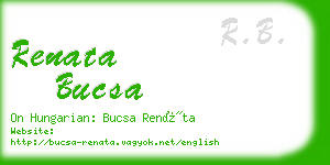 renata bucsa business card